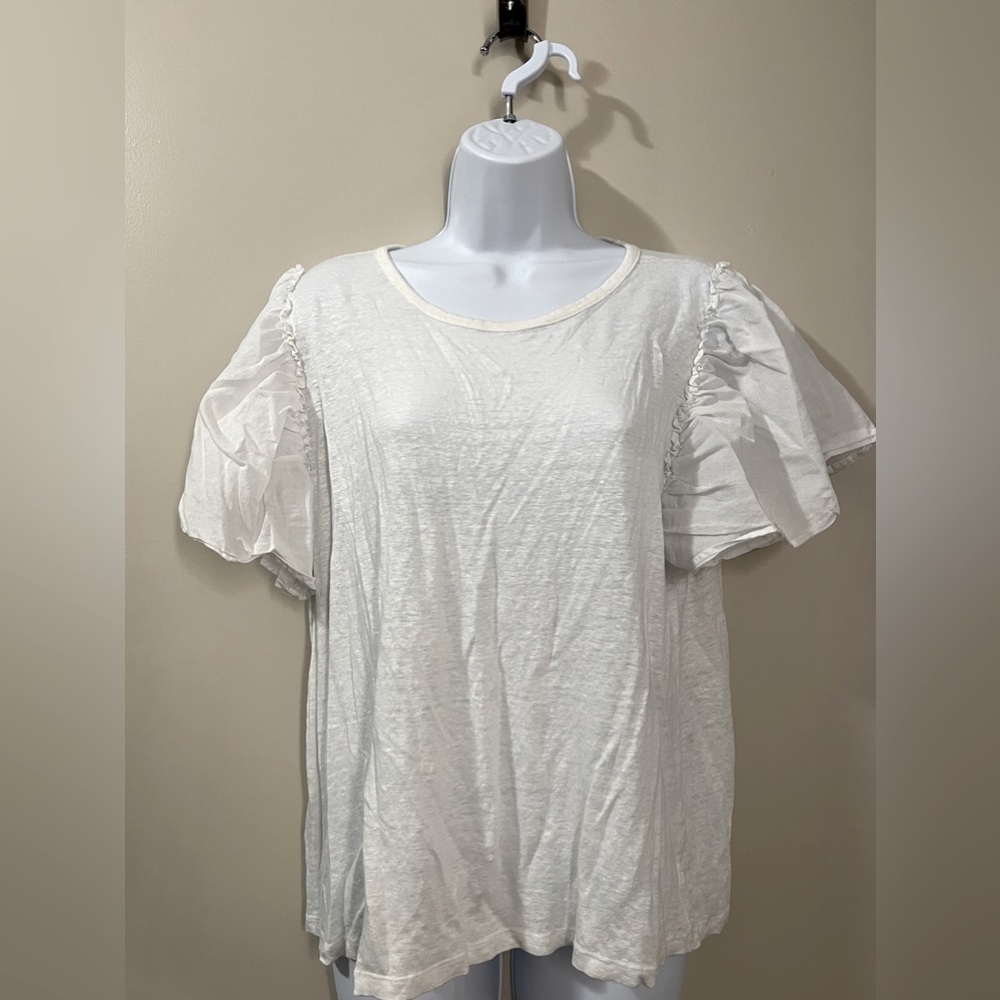 Loft Linen Puff Sleeve Shirt